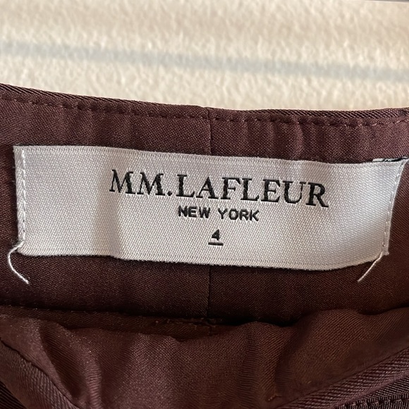 MM Lafleur The Pippa Pant Women’s Size 4 Cropped Wide‎ Leg High Rise Brown - Picture 8 of 10
